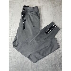 Nike Gray Track Pants with Black Accents